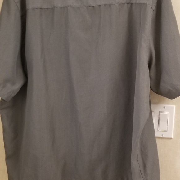 Perry Ellis America sueded xxl grey button up - Picture 4 of 4